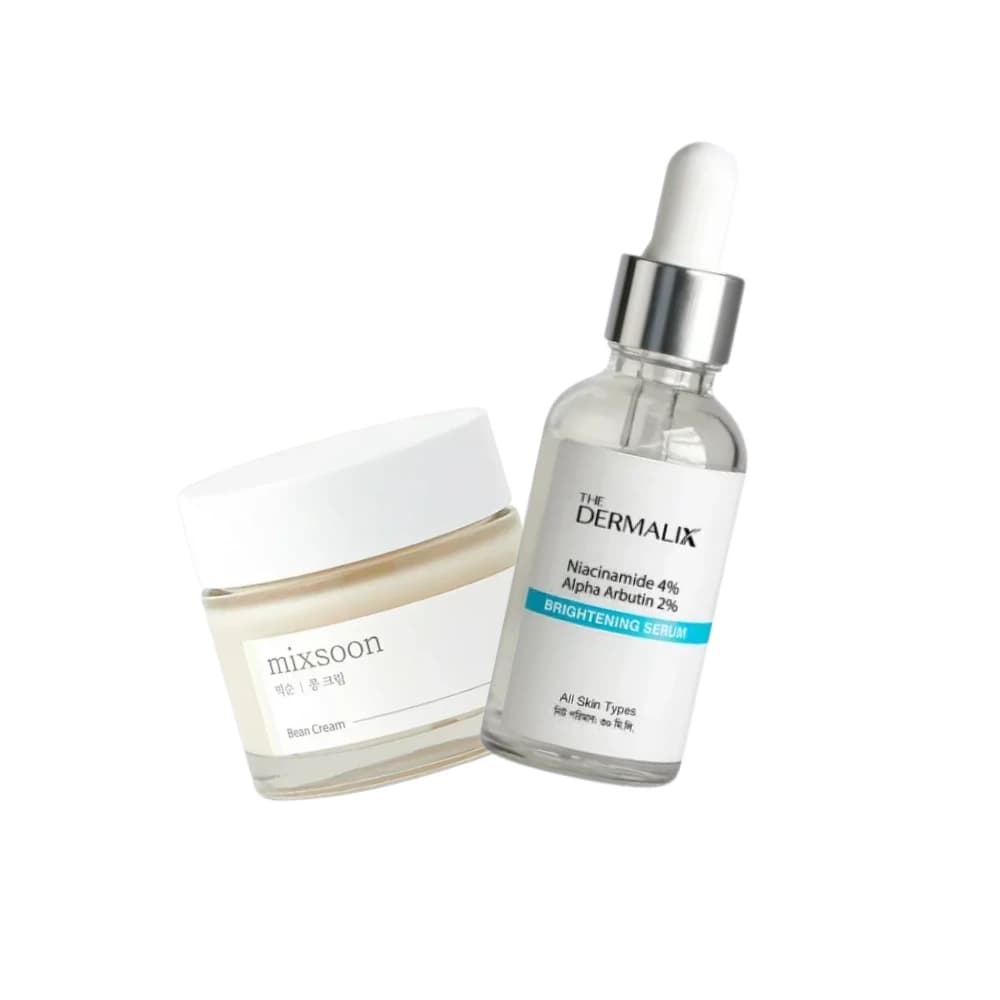 Buy 1 Get ( MIXSOON Bean Cream 50ml +The Dermalix Niacinamide 4% + Alpha Arbutin 2% Brightening Serum 30ml)